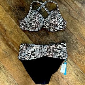 High wasted bathing suit